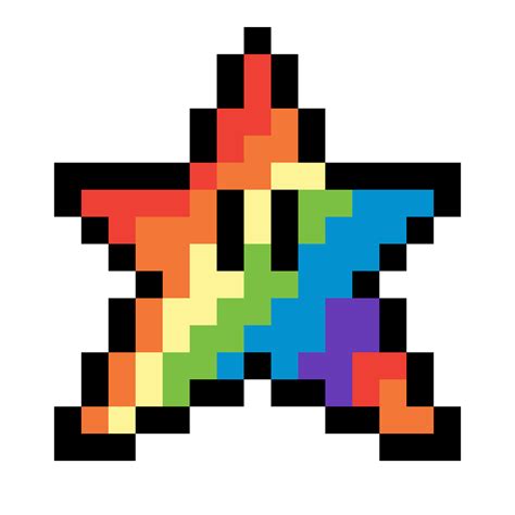 Pixilart - Mario Rainbow Super Star by Lord-Vortech