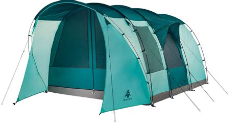 Woods Refuge 3-Season, 8-Person, 2-Room Easy Set-Up Camping Tent w/ Divider, Vestibule & Carry ...