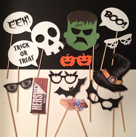 Halloween Photo Booth Prop props on a stick Halloween | Etsy ...