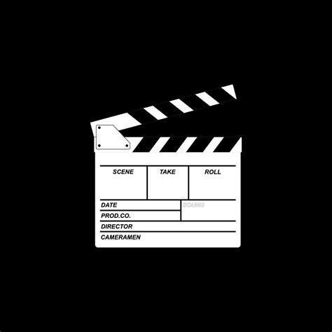 Clapper Board for Cinematography Concept, Movie or Film. Vector Illustration 21549543 Vector Art ...