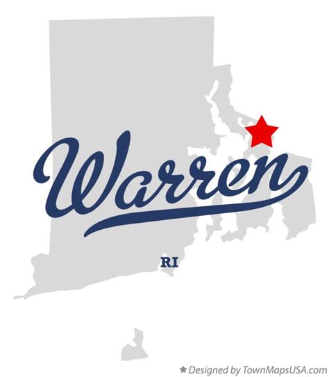 Map of Warren, RI, Rhode Island