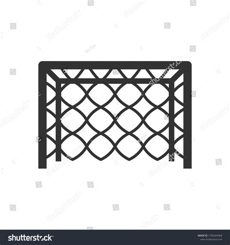 Soccer Net Vector Icon On White Stock Vector (Royalty Free) 1705304968 ...