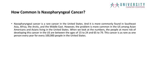 PPT - WHAT IS NASOPHARYNGEAL CANCER: CAUSES, SYMPTOMS, & TREATMENT? PowerPoint Presentation - ID ...