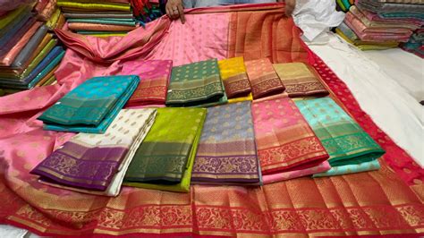 chickpet Bangalore wholesale Sarees||Single saree courier available ...