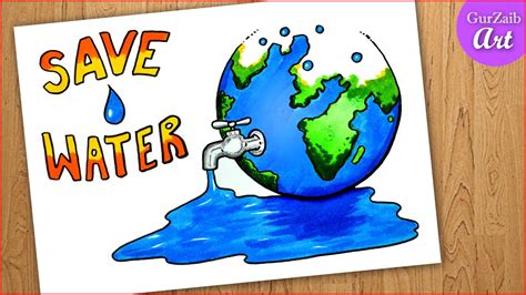 Save Water Poster Drawing Cartoon Map Drawing Competition Save | The Best Porn Website