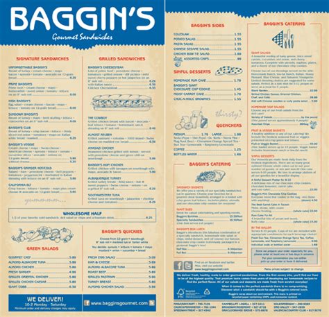 Baggins Menus | Behance