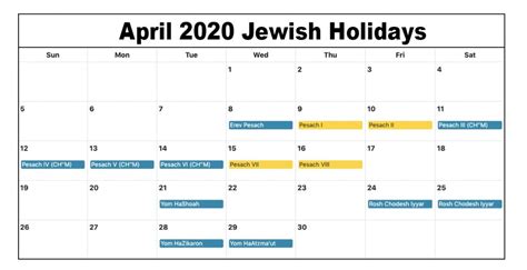 Hebrew Calendar April 2023