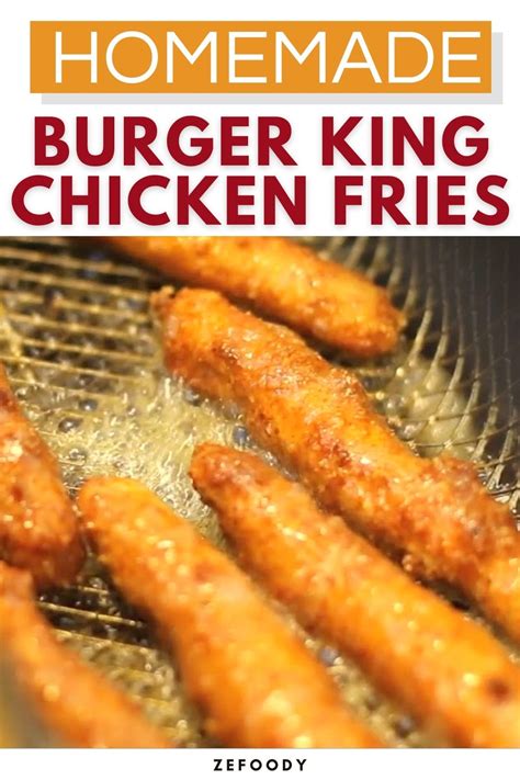 How to Make Burger King Chicken Fries Recipe At Home