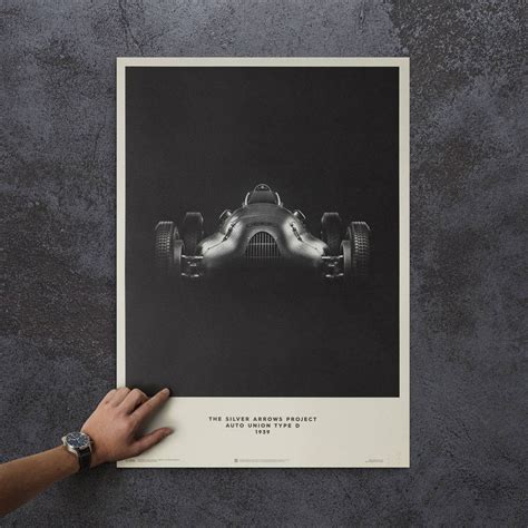 Auto Union Type D | 1939 Silver | Auto Union Poster | Automobilist