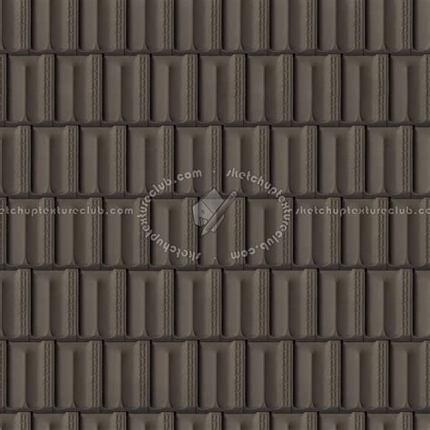 Terracotta roof tile texture seamless 03484