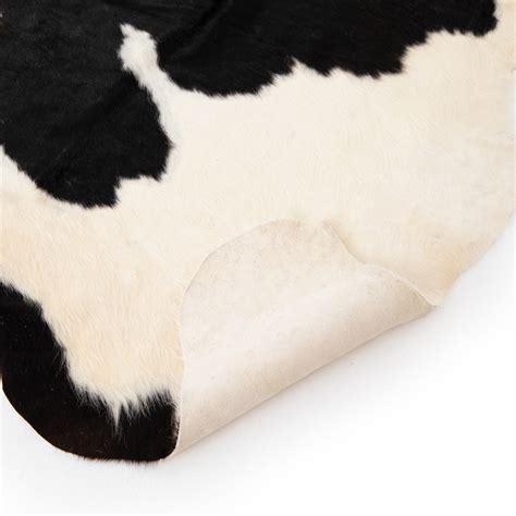 Modern Black And White Cowhide Rug | Zin Home