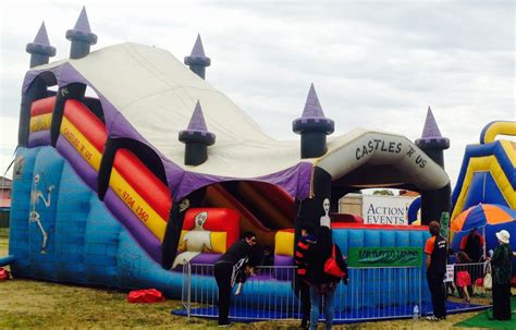 Haunted House Giant Slide Ride - Action Events | Amusement Hire Melbourne | Jumping Castle Hire