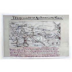 CIVIL WAR MAP OF ANDERSONVILLE PRISON POSTER PRINT