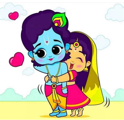 RadhaKrishna 😇 | Krishna drawing, Cartoons krishna, Krishna radha painting