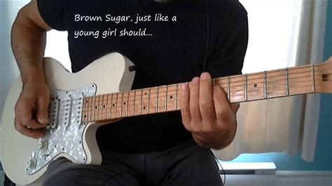 Brown Sugar, The Rolling Stones, Guitar lesson(Tabs, Lyrics, Standard tuning) | Open G Tuning