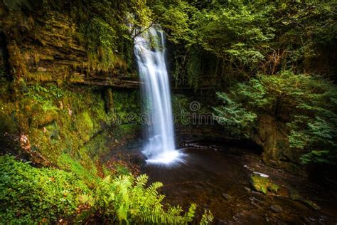 Waterfall Cove in Ireland stock image. Image of hike - 100608489