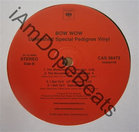 iAmDopeBeats Catalog: Bow Wow - Unleashed Special Pedigree [Promo Vinyl EP]