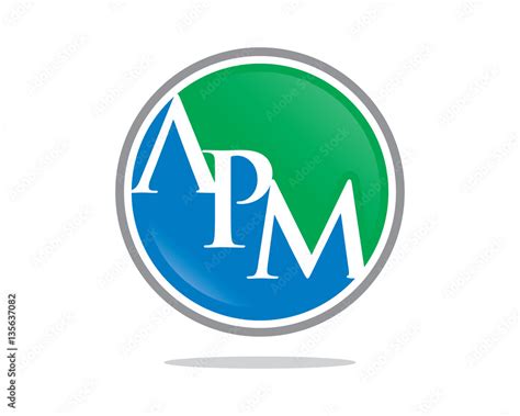 APM Letter Logo Stock Vector | Adobe Stock