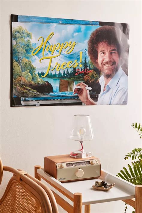 Bob Ross Happy Trees Poster | Urban Outfitters