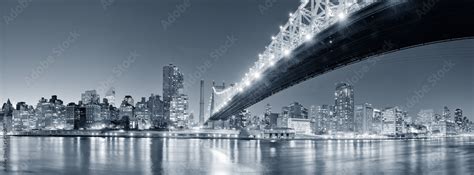 New York City night panorama Stock Photo | Adobe Stock