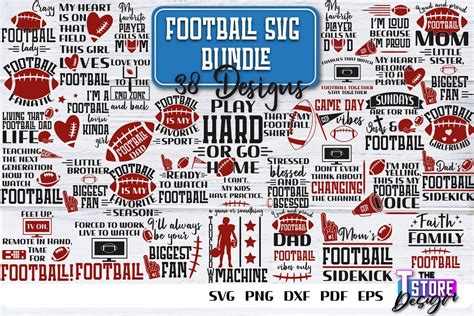 Football SVG Bundle Football Quotes SVG Football Design - Etsy