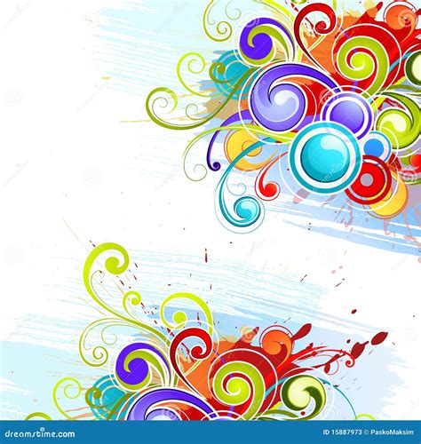 Colorful abstract designs stock vector. Illustration of design - 15887973