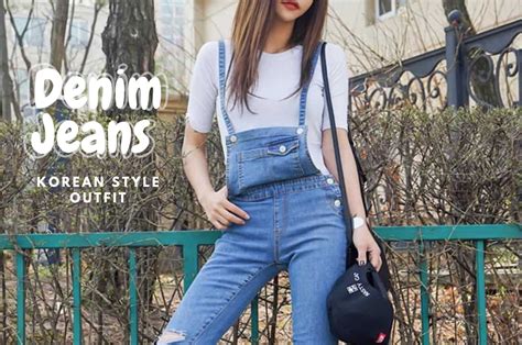 Korean Style Outfit Using Denim Jeans | Thinking Out Of The Box