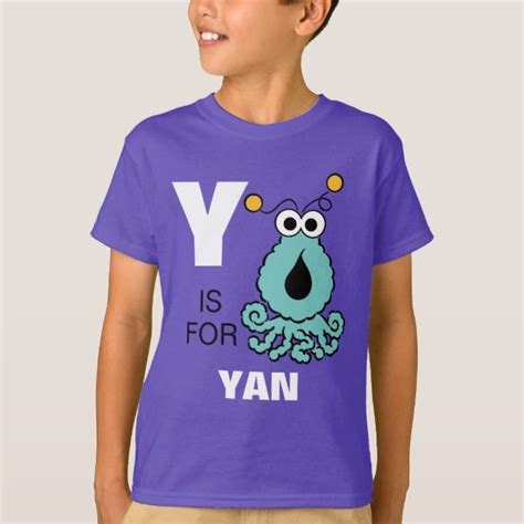 Y is for Yip-Yips | Add Your Name T-Shirt #sesame street #zazzle Yip ...