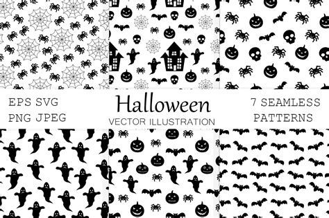 Halloween Pattern. Halloween SVG Graphic by shishkovaiv · Creative Fabrica