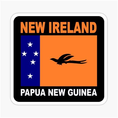 "Flag of PNG Flag New Ireland Province, Papua New Guinea" Sticker for ...