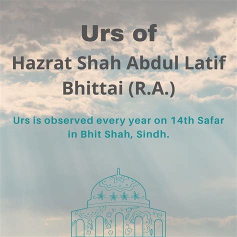 Shah Abdul Latif Bhittai Urs 2024 - Bhit Shah, Sindh | Eventlas