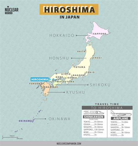 Japan Map Hiroshima Nagasaki