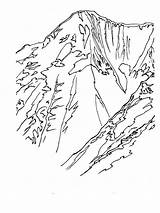 Mountains coloring pages Download And Print mountains sketch template