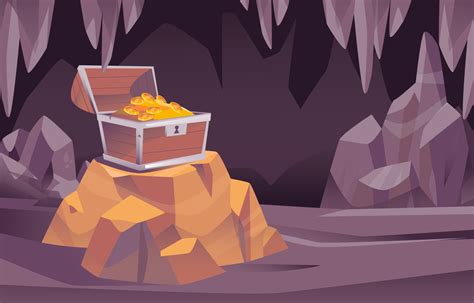 Treasure In Cave 7302601 Vector Art at Vecteezy