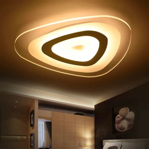 Modern minimalist bedroom ceiling lamp room lamp creative acrylic slim ceiling light romantic ...