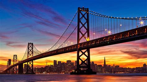 San Francisco Bay Bridge Sunset Wallpapers - Wallpaper Cave