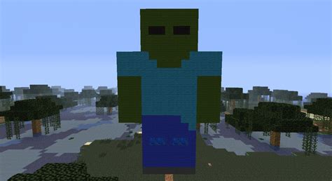 Giant Minecraft Zombie Minecraft Map