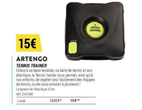 Promo Tennis Trainer Artengo chez Decathlon - iCatalogue.fr