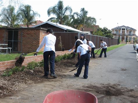 Prefects Planting Trees at Sefton High