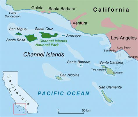 Channel Islands (California) - Wikipedia - San Pedro California Map | Printable Maps