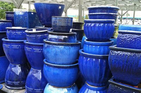Looking for nice blue planters for the front and back door. | Blue planter, Blue garden, Blue ...