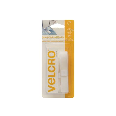 VELCRO® Brand Sew On Soft and Flexible 30in x 5/8in Roll White - Walmart.com - Walmart.com