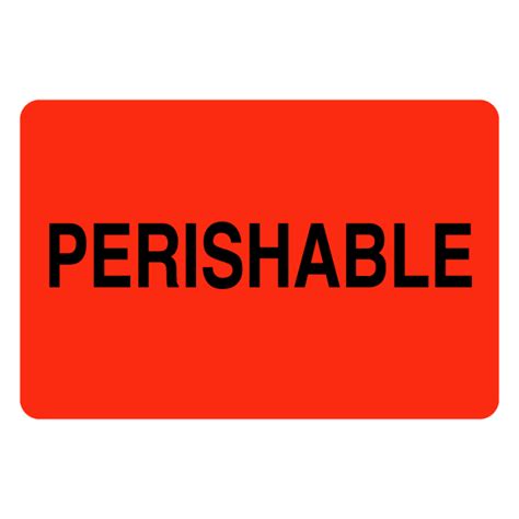 2" x 3" Perishable Label - AsLabeled.com