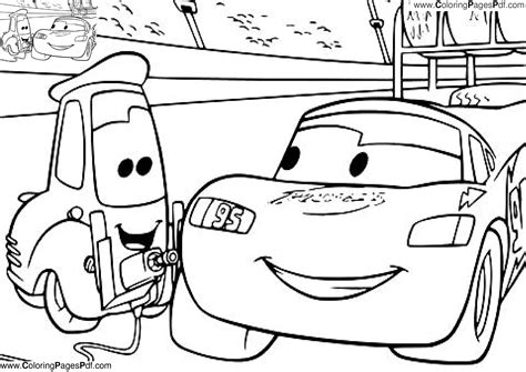 Dinoco lightning mcqueen coloring page