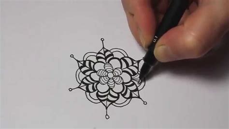 Nature Zentangles: Flower #2 | Zentangle drawings, Zentangle, Zentangle flowers