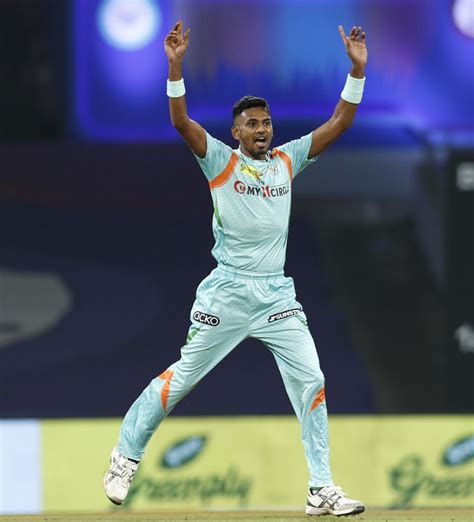 Dushmantha Chameera is ecstatic after dismissing Anuj Rawat and Virat Kohli off consecutive ...