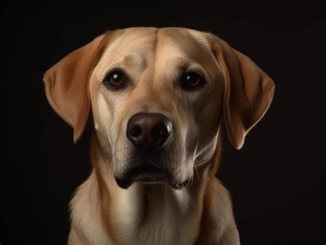 Premium Photo | Dog Face Portrait Isolated on Background Realistic ...