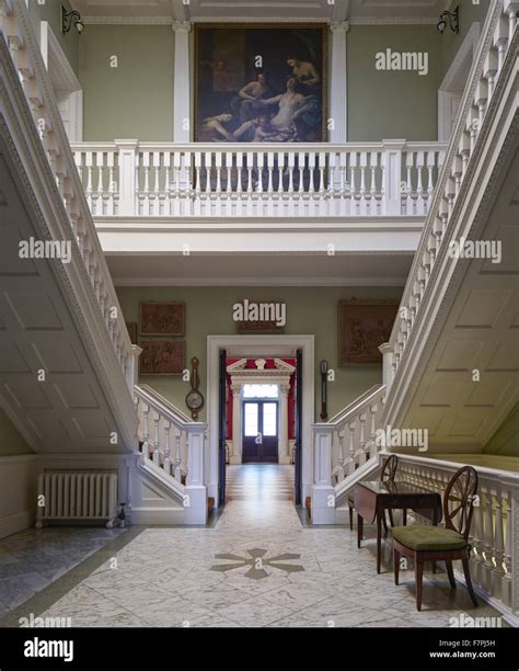 The Staircase Hall at Stourhead, Wiltshire. Stourhead House contains Stock Photo: 90851645 - Alamy