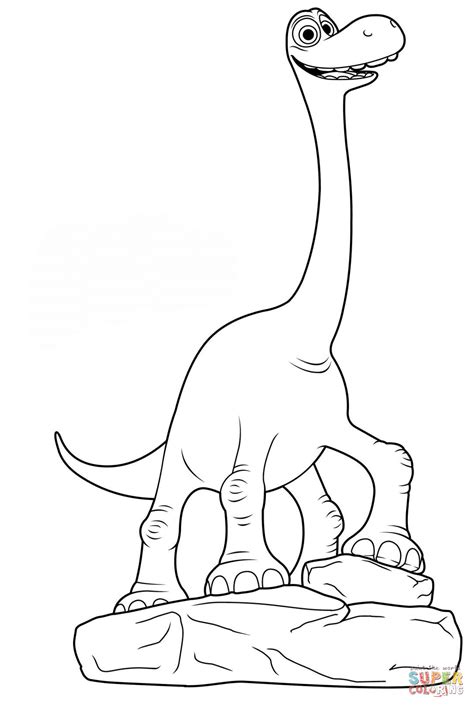 Arlo from The Good Dinosaur coloring page | Free Printable Coloring Pages