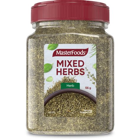 MASTERFOODS Dried Mixed Herbs 10g Jar